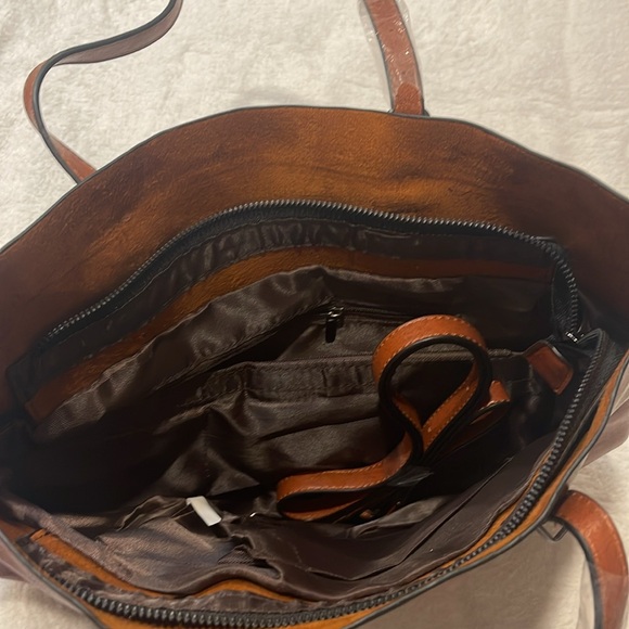Brown Leather Women's Bag - Picture 3 of 10